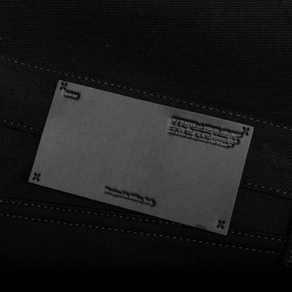 Off-White c/o Virgil Abloh Single Arrow Slim Jeans - Black/White